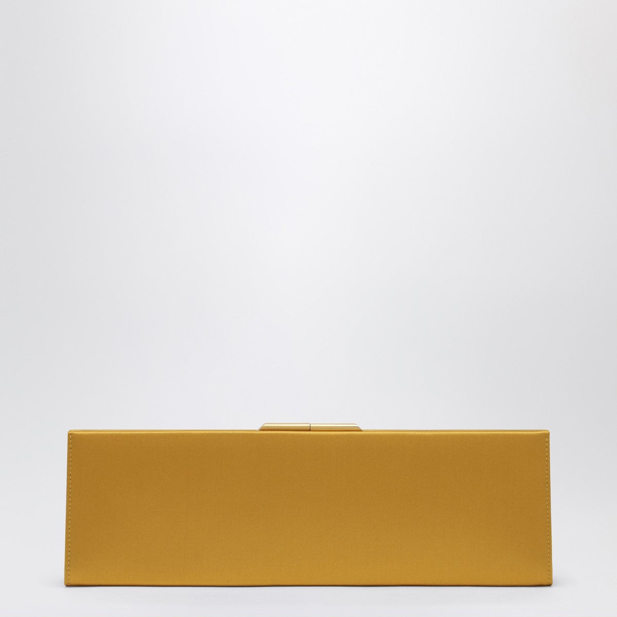 Saint Laurent Midnight Clutch Large in Orange Satin